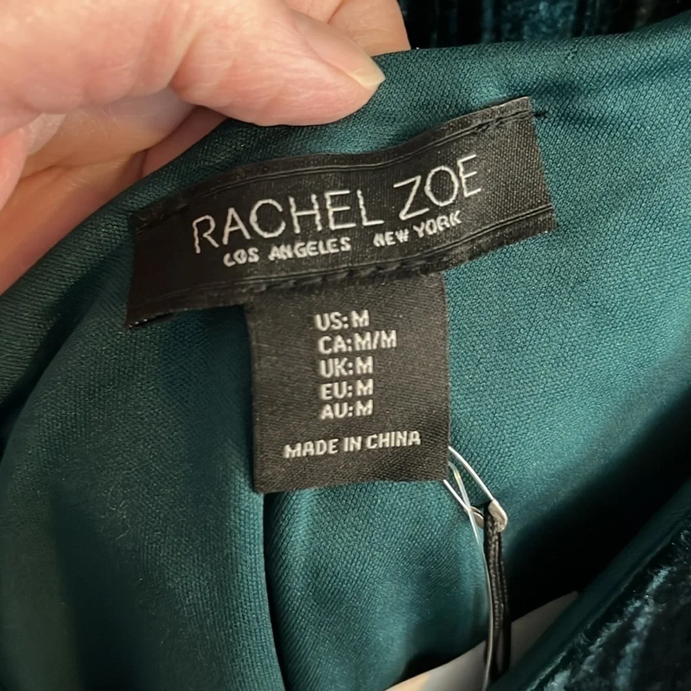 Rachel Zoe Wide Leg Velvet Tank Set NWT